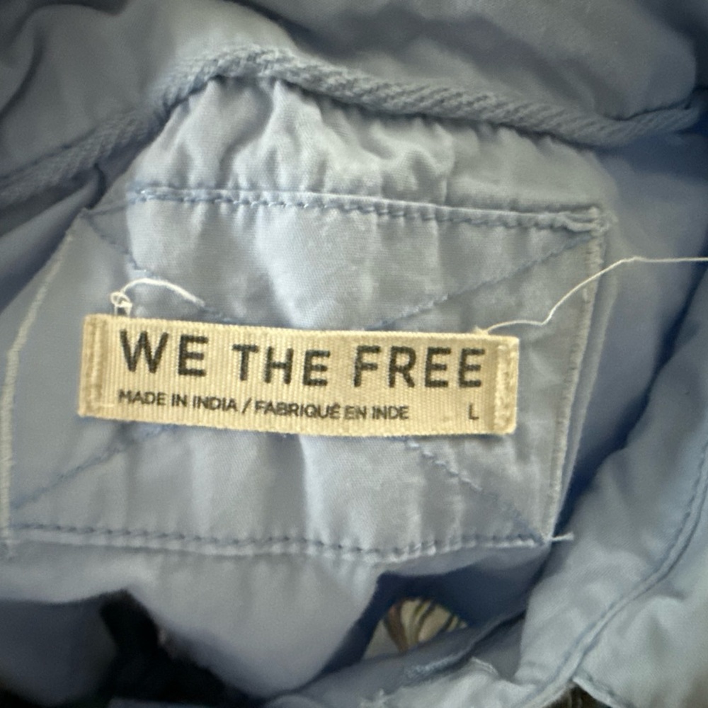 The Free People Mad For Madras Shirt is a button-down Patchwork Size Large - Picture 9 of 10